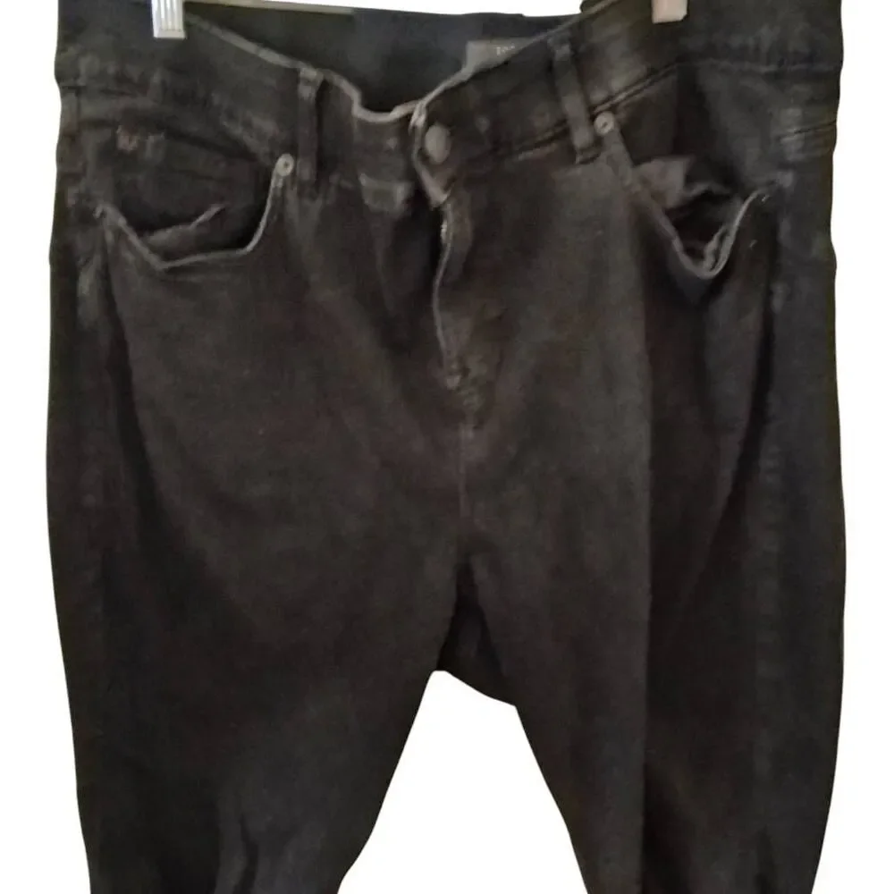 Torrid Plus Size Bombshell Skinny Black‎ Distressed Jeans Size 22S